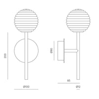 Aromas Del Campo Doul Wall Light | All Square Lighting