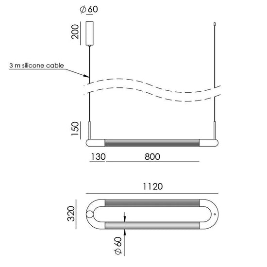 Iman L Pendant Light