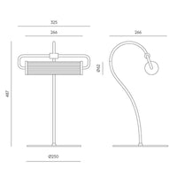 Aromas Del Campo Ison Table Lamp | All Square Lighting