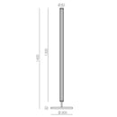 Aromas Del Campo Niro Floor Lamp | All Square Lighting