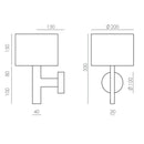 Aromas Del Campo Rems Wall Light | All Square Lighting