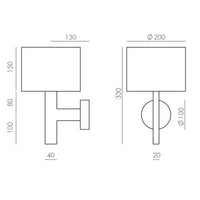 Aromas Del Campo Rems Wall Light | All Square Lighting