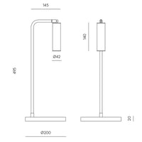Aromas Del Campo Tura Table Lamp | All Square Lighting