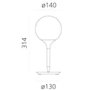 Artemide Castore 14 Table Lamp | All Square Lighting