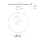 Artemide Droplet Ceiling Light | All Square Lighting