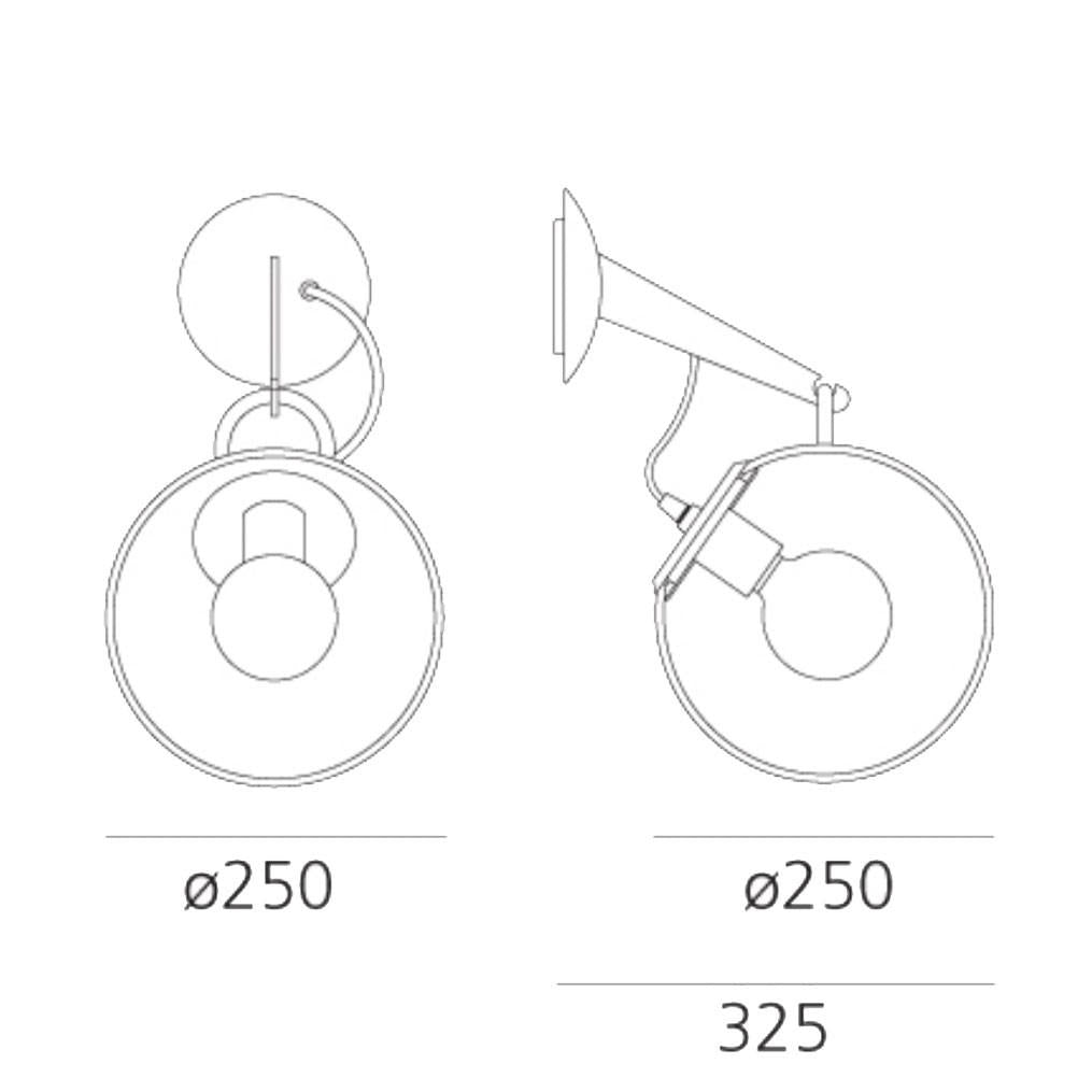 Artemide Miconos Wall Light | All Square Lighting