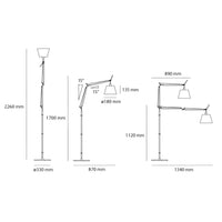 Artemide Tolomeo Basculante Floor Lamp | All Square Lighting