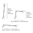 Artemide Tolomeo Micro Wall Light | All Square Lighting