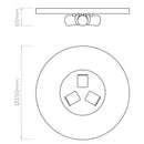 Astro Lighting 3-Way Plate Ceiling Light | All Square Lighting