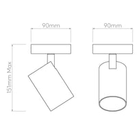 Astro Lighting Aqua Single Spotlight | All Square Lighting