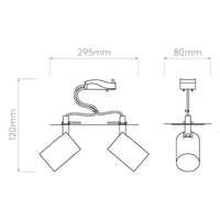 Astro Lighting Ascoli Twin Recessed Spotlight | All Square Lighting
