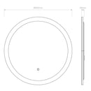 Astro Lighting Ascot 650 Round LED Illuminated Mirror | All Square Lighting