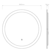 Astro Lighting Ascot 650 Round LED Illuminated Mirror | All Square Lighting