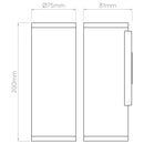 Astro Lighting Ava 200 Wall Light | All Square Lighting