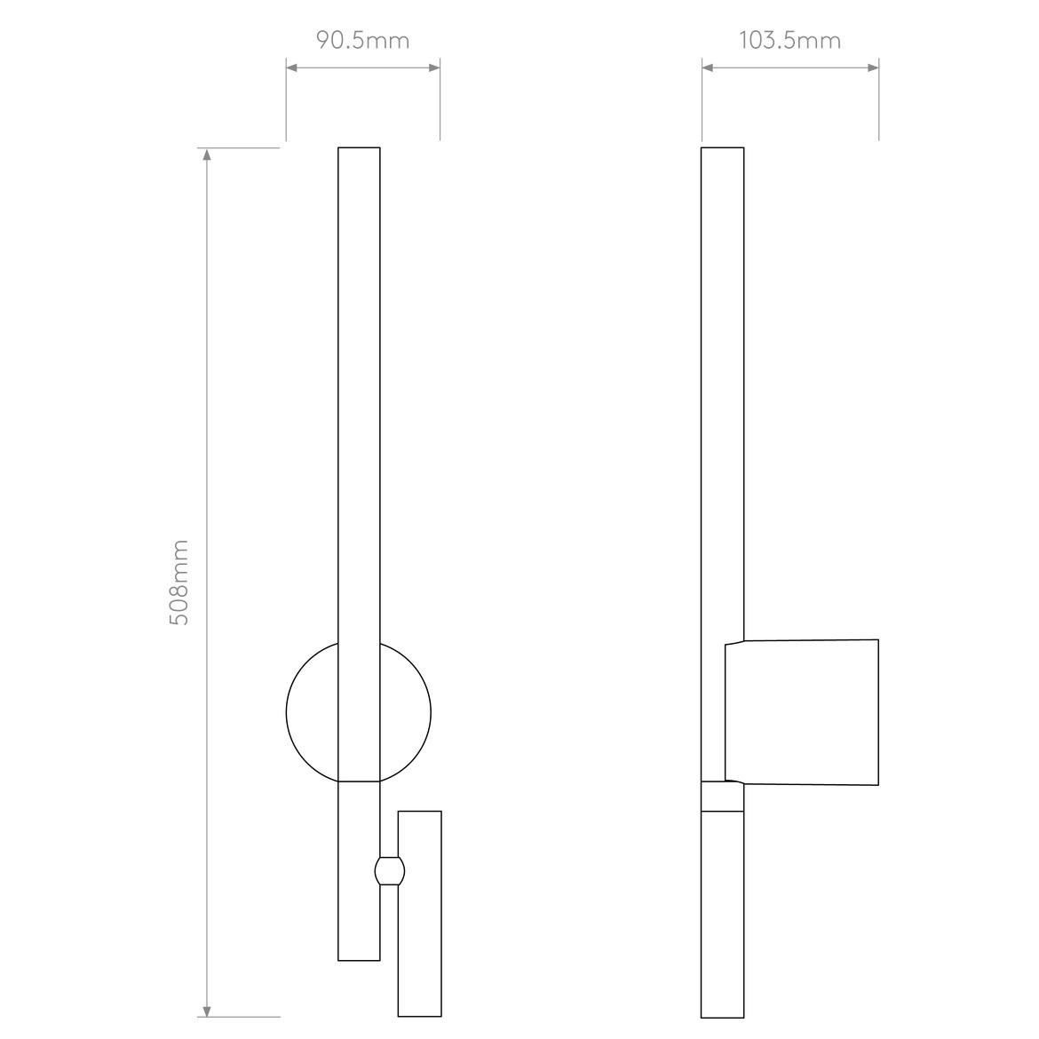 Baton LED Reader Wall Light