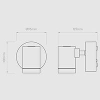 Astro Lighting Bayville Single Spot Wall Light | All Square Lighting