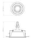 Astro Lighting Blanco Round Adjustable Downlight | All Square Lighting