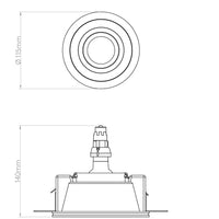 Astro Lighting Blanco Round Adjustable Downlight | All Square Lighting