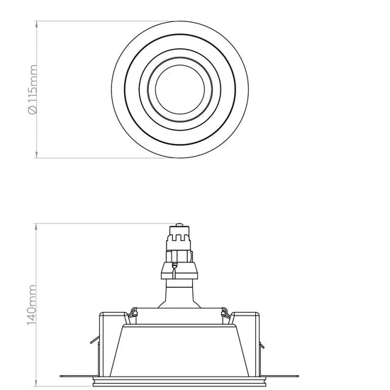 Blanco Round Adjustable Downlight