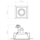 Astro Lighting Blanco Square Adjustable Downlight | All Square Lighting