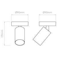 Astro Lighting Can 50 Single Spotlight | All Square Lighting