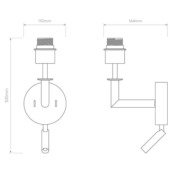 Club Reader Wall Light