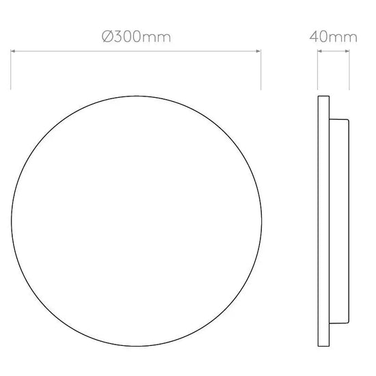 Eclipse 300 LED Concrete Wall Light