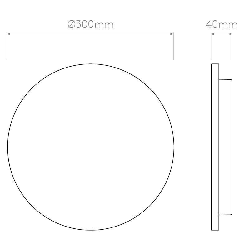 Eclipse 300 LED Concrete Wall Light