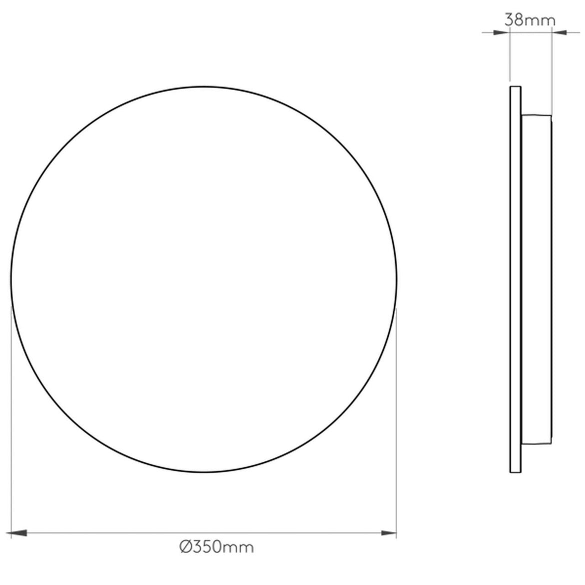 Eclipse Round 350 LED Wall Light