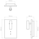 Astro Lighting Edge Reader Mini Wall Light | All Square Lighting