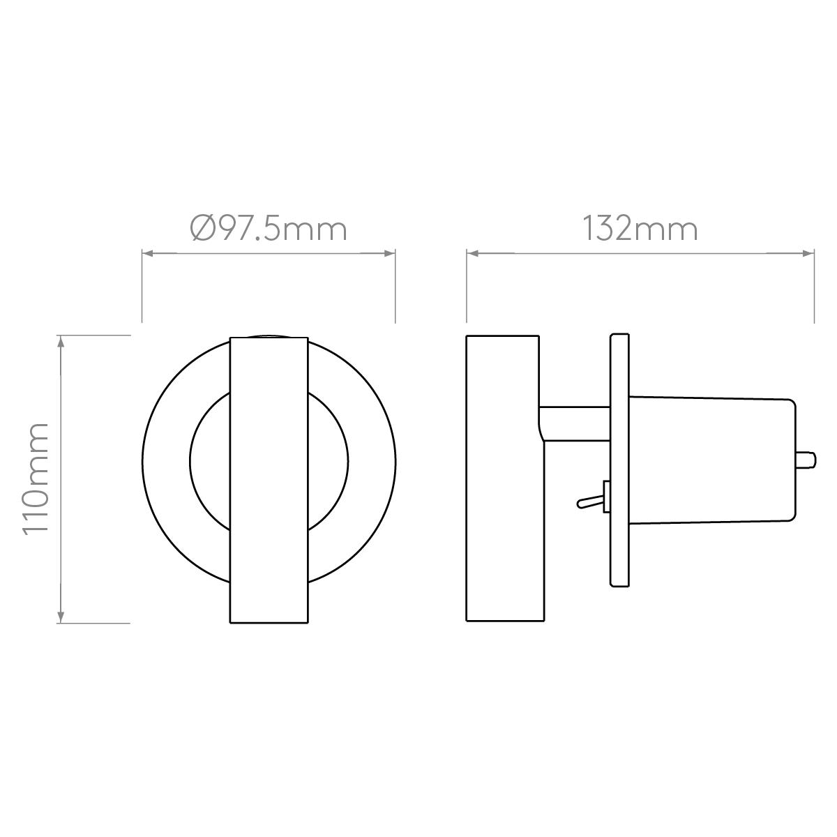Astro Lighting Enna Recess Switched LED Wall Light | All Square Lighting