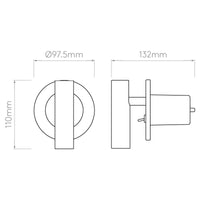 Astro Lighting Enna Recess Switched LED Wall Light | All Square Lighting