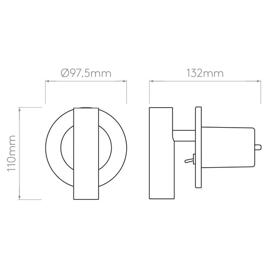 Enna Recess Switched LED Wall Light