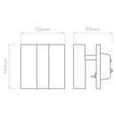 Astro Lighting Enna Square Switched LED Wall Light | All Square Lighting