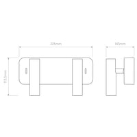 Astro Lighting Enna Twin Wall Light | All Square Lighting