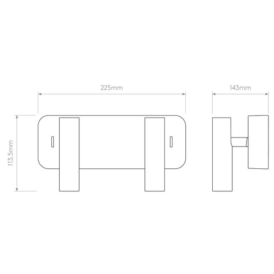 Enna Twin Wall Light