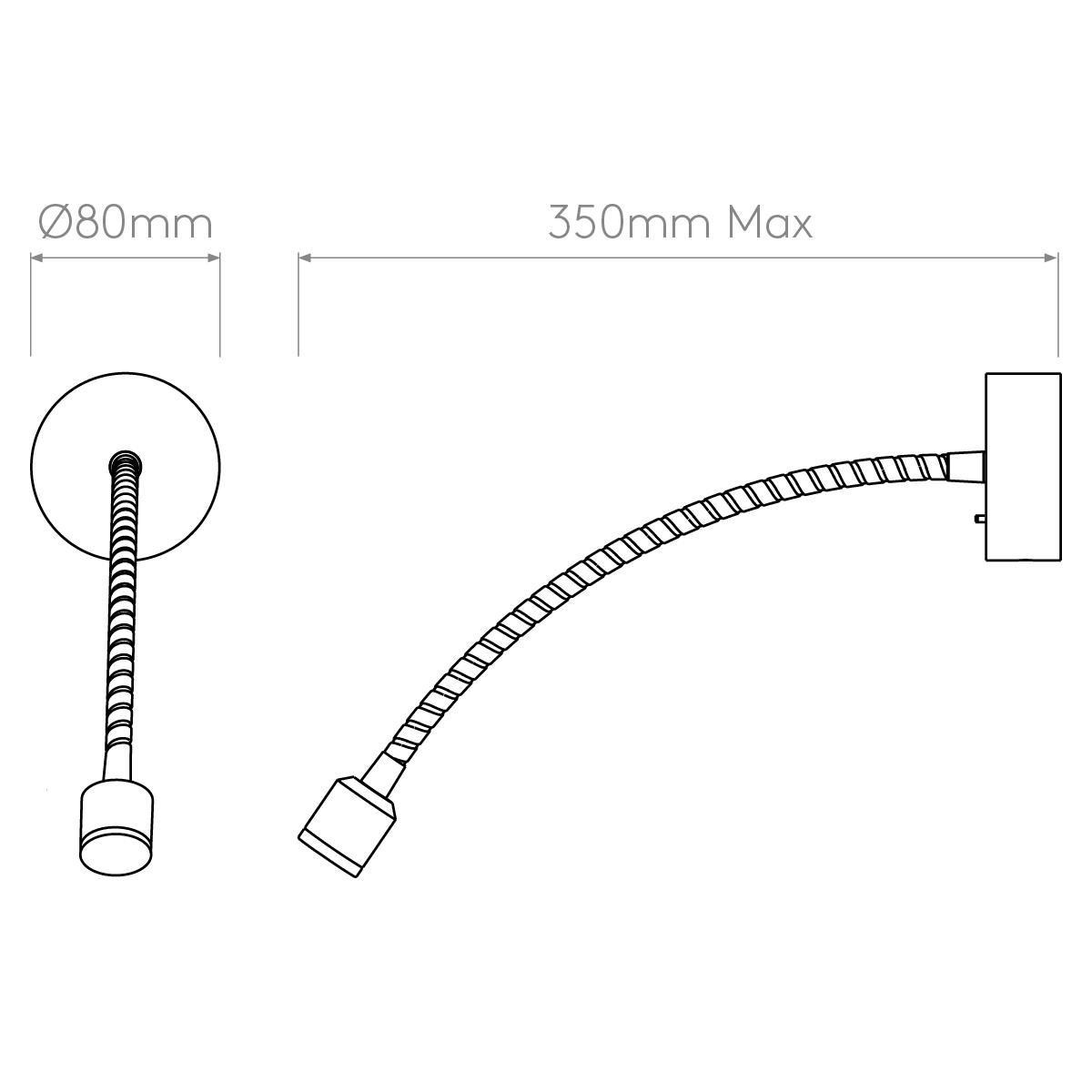 Astro Lighting Fosso Switched LED Wall Light | All Square Lighting