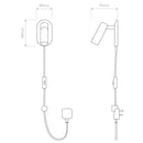 Astro Lighting Gio Plug-In Wall Light | All Square Lighting