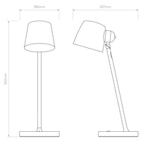 Astro Lighting Imari Desk Lamp | All Square Lighting