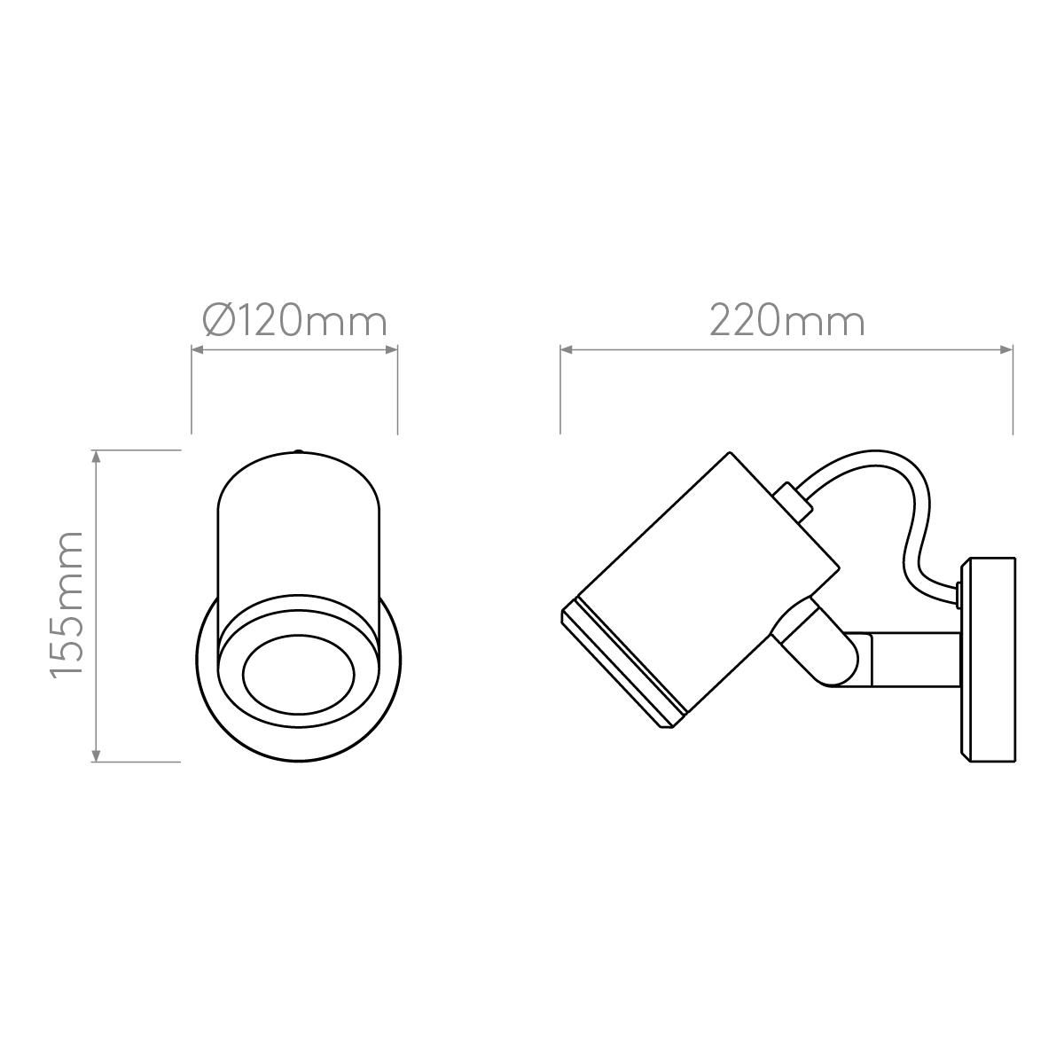 Astro Lighting Jura Single Spotlight | All Square Lighting