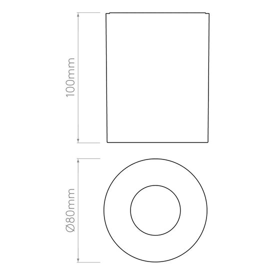 Kos Round 100 LED Ceiling Light