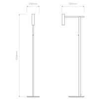 Astro Lighting Leda Single Floor Lamp | All Square Lighting