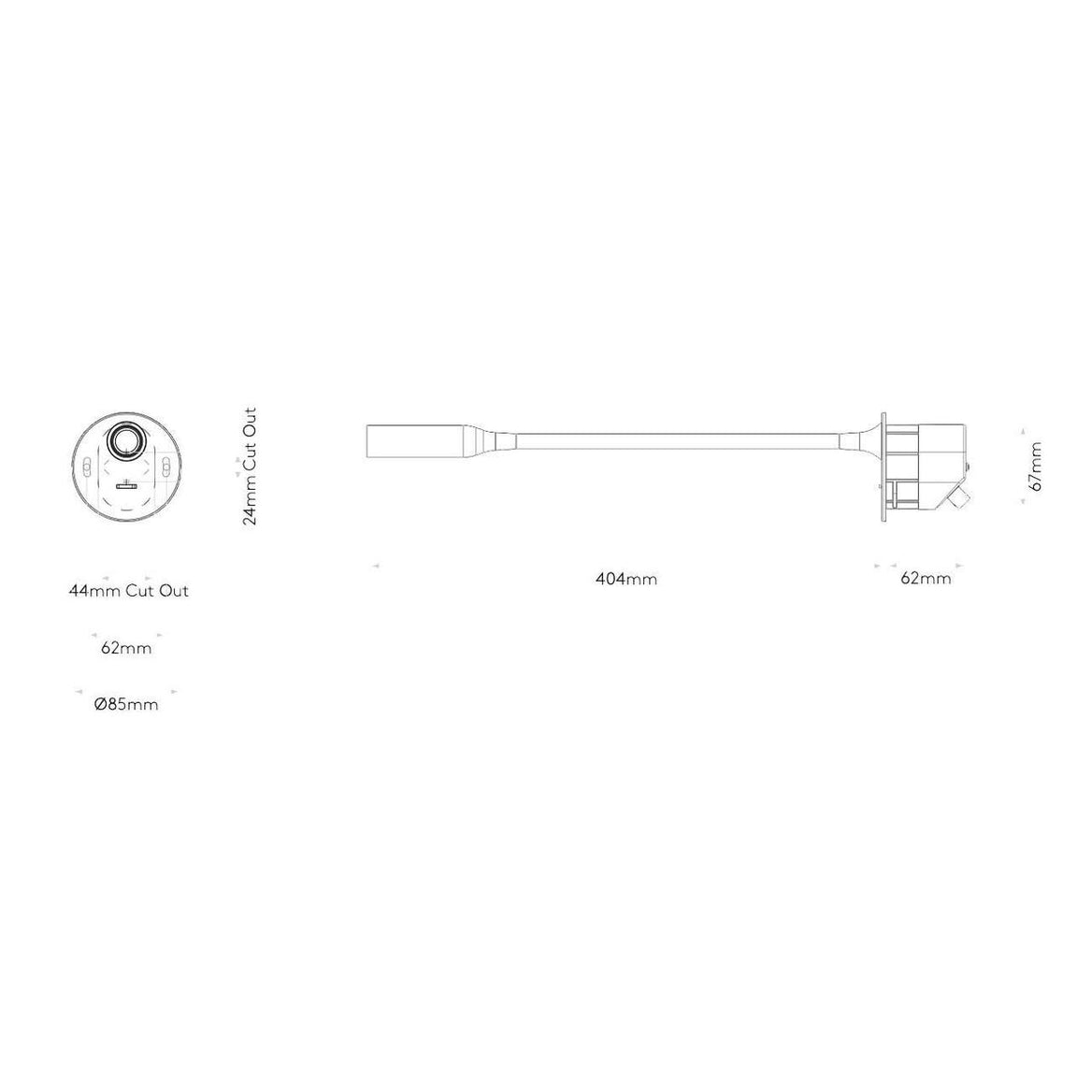 Lucca Recessed Wall Light