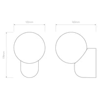 Astro Lighting Lyra Single Wall Light | All Square Lighting