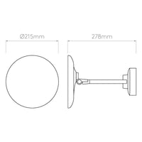 Astro Lighting Mascali Round LED Illuminated Mirror | All Square Lighting
