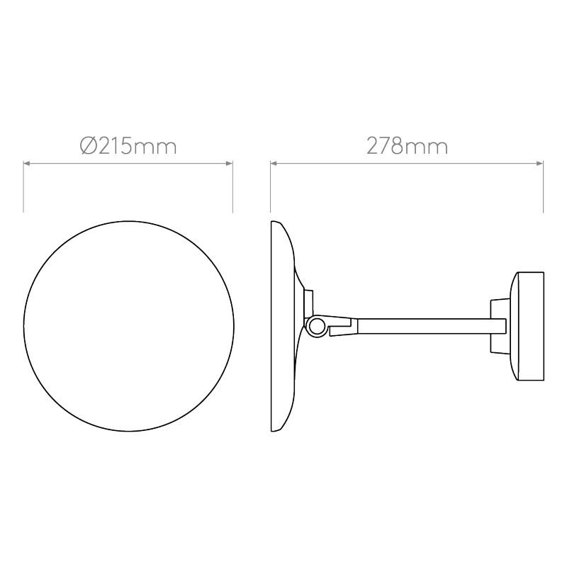 Mascali Round LED Illuminated Mirror