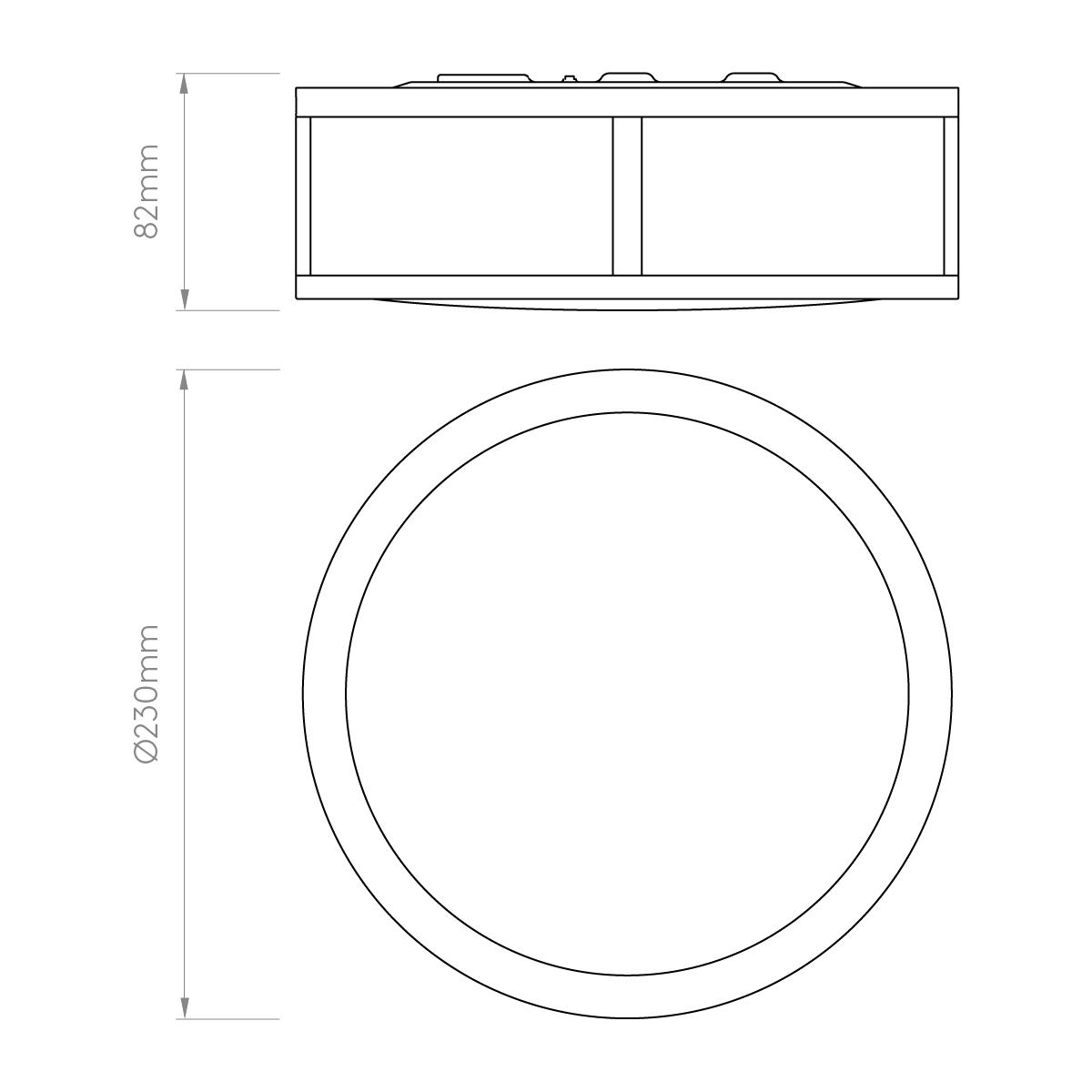 Mashiko 230 Round Ceiling Light
