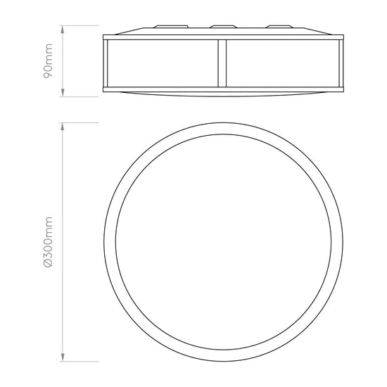 Mashiko 300 Round Ceiling Light