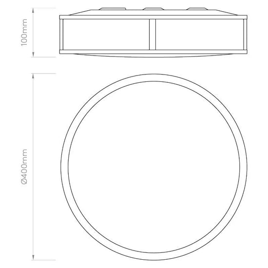 Mashiko 400 Round Ceiling Light