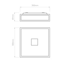 Astro Lighting Mashiko Classic 300 Square | All Square Lighting
